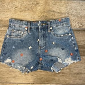 Girls Jean shorts with stars